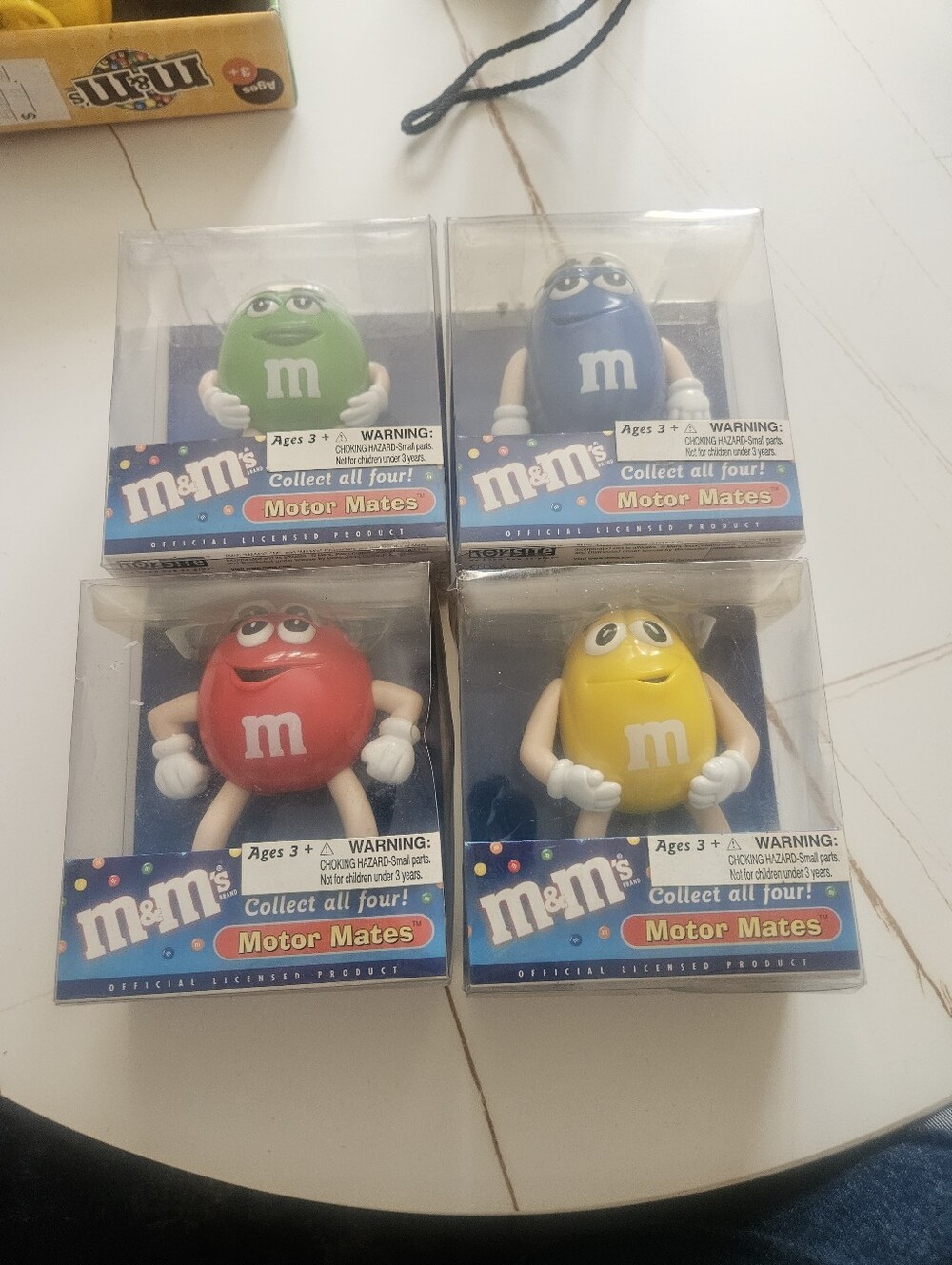 M&M'S Motor Mates Figure Set - Red, Yellow, Green, Blue Characters